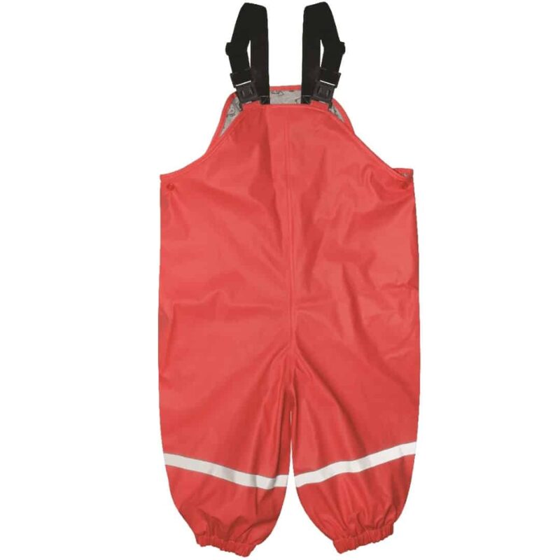 Silly Billyz - Waterproof Overalls Red - Nappies Direct