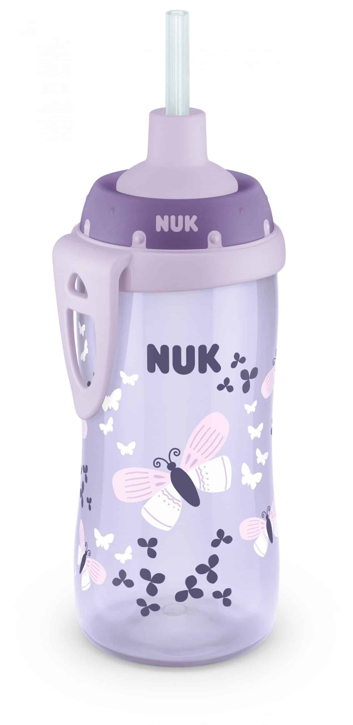 Nuk Malta - The NUK First Choice Flexi Cup! 💜 - 12m+ - Soft Straw Cup -  Convenient carrying clip for on-the-go - 300ml