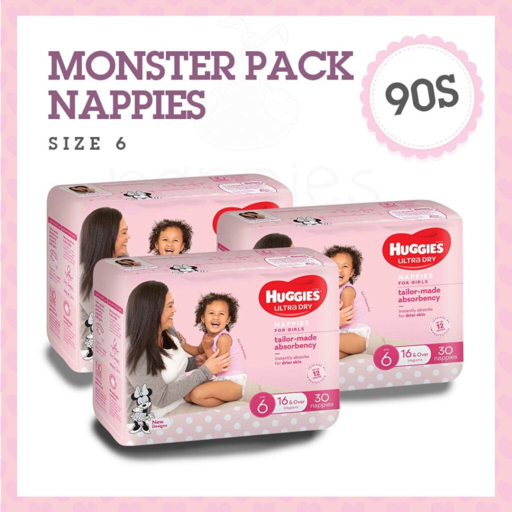 Huggies Nappies And Pants Size 6 Junior Monster Box Nappies Direct