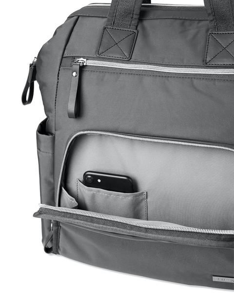 Skip Hop - Main Frame Wide Open Backpack - Charcoal - Nappies Direct