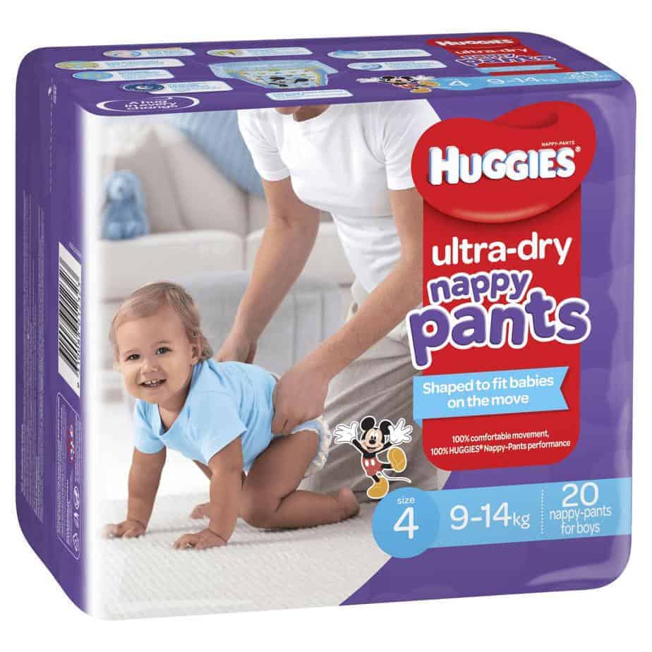 Huggies Ultra Dry Nappy Pants Girls Size 4 Toddler (9-14kg) - 29